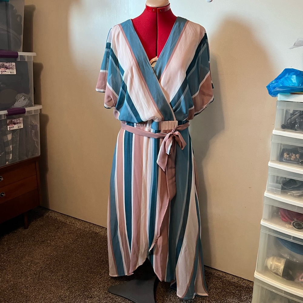 Faux Wrap Dress